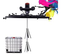 Mélangeur de réservoir électrique IBC avec hélice pliable et support rétractable pour dissoudre efficacement l'encre et mélanger la peinture
