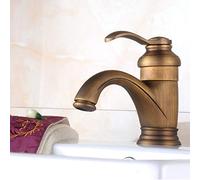 Mélangeur de Robinet de Cuisine Tout en cuivre, Robinet d'évier de Cuisine, poignée Unique, Dispositif de Mousse à économie d'eau de tréfilage Antique.
