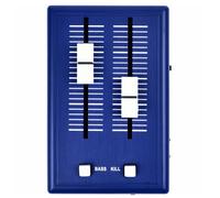 Mélangeur de sons audio Mini mélangeur de poche Mini mélangeur de téléphone portable Interfaces 3,5 mm avec adaptateur secteur, prise BlueEU