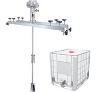 Mélangeur de tambour à pince pour agitateur, agitateur d'air IBC, capacité de mélange pour agitateur de peinture 1000L, bétonnière de ciment Mortier Peinture pour plâtre (H004)