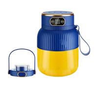 Mélangeur de voyage portable - Machine à mélanger les aliments - Machine à jus rechargeable par USB, robot culinaire avec affichage numérique 600 ml pour shakes smoothies