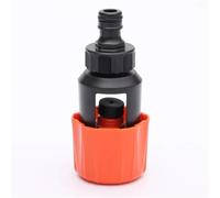 Mélangeur d'eau chaude/froide, lavabo de cuisine, robinet de salle de bains, robinet de Conversion en plastique, connecteur réutilisable, connexion rapide/Type de mamelon 1 pièce(Orange,Nipple Type)