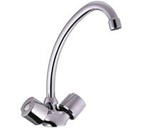 Mélangeur d'évier - bec orientable - NF - Ania chromé