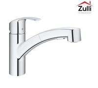 MÉLANGEUR D'ÉVIER EUROSMART GROHE BOUCHE BASSE DOUCHE AMOVIBLE