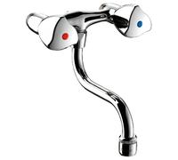 Mélangeur d'évier mural avec bec orientable Delabie