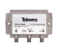 Televes Coupleur/Répartiteur SAT/Terrestre MEZCLAD. MATV-FI 47..790-950..2400MHz + DC