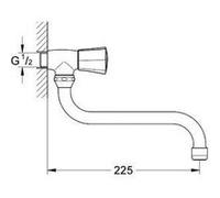 GROHE 26319001 Costa S Mélangeur douche 120 mm Argent, Argent