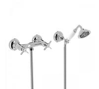 Mélangeur douche Douchette à main anticalcaire avec support orientable. Flexible - TRES 24216301