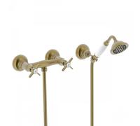 Mélangeur douche Douchette à main anticalcaire avec support orientable. Flexible - TRES 24216301LM