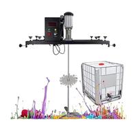 Mélangeur électrique à cuve de 1000 W, agitateur à air comprimé, mélangeur à support en acier inoxydable for mélanger la peinture, le revêtement, la colle et le ciment.(C)