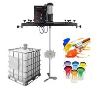 Mélangeur électrique à cuve de 980 W, agitateur, agitateur de peinture commercial de 1 tonne avec support, équipement de mélange de peinture(C)