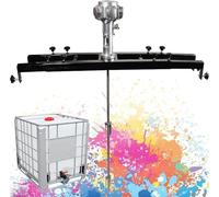 Mélangeur électrique à cuve, mélangeur de peinture, mélangeur pneumatique à support, for matériaux de revêtement de peinture, agitateur dissolvant d'encre liquide visqueuse(Large5Cylinders)