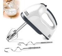 Mélangeur électrique à main, batteur électrique portable compact à 7 vitesses avec fouet pour pâtisser gâteaux, biscuits et préparations à base de crème
