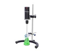 Mélangeur électrique à tête agitateur numérique LCD de laboratoire | Vitesse et temps réglables | 100-2000 tr/min | Capacité 20 L | Agitateur à over-head professionnel