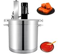 Mélangeur électrique automatique pour confitures et sauces, machine de mélange professionnelle de 20 litres avec cuve, équipement de fabrication de confitures avec racleur à 4 lames, pour la