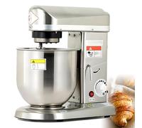 Mélangeur électrique commercial, 3 vitesses, pour usage professionnel | Tête inclinable, bol inclus, trois vitesses, convient à la préparation de pâtisseries et de pains.