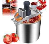 Mélangeur électrique commercial en acier inoxydable avec grattoir à 4 lames, idéal pour les confitures, les sauces et les cuisines commerciales