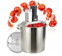 Mélangeur électrique commercial en acier inoxydable avec grattoir à 4 lames, idéal pour les confitures, les sauces et une utilisation en cuisine à haut volume