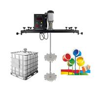 Mélangeur électrique for cuve 980 W, mélangeur de peinture IBC avec agitateur et turbine en acier inoxydable de 900 mm, réglable de 720 à 1200 mm(C)