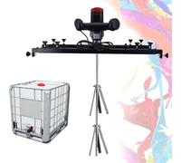Mélangeur électrique for cuve IBC 3280 W, agitateur à tambour commercial, mélangeur de peinture IBC, hélice repliable, for agitateur dissolvant d'encre