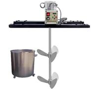 Mélangeur Électrique IBC 2100W - Agitateur Industriel Avec Vitesse Réglable 200-3000 Tr/min, Rotation Réversible, Support Ajustable, Idéal Pour Peintures Et Liquides(B)