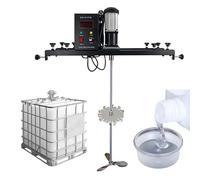 Mélangeur Électrique IBC, Contrôle De Vitesse 0-1000 Tr/min, Avec Turbines En Acier Inoxydable 304 : Double Disque Centrifuge/trèfle/dispersion, Capacité 1000 L, Pour Liquide,B