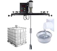 Mélangeur Électrique IBC, Contrôle De Vitesse 0-1000 Tr/min, Avec Turbines En Acier Inoxydable 304 : Double Disque Centrifuge/trèfle/dispersion, Capacité 1000 L, Pour Liquide,A