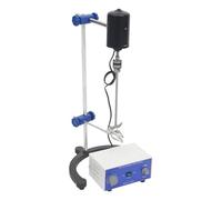 Mélangeur électrique Overhead 200 W avec fonction minuterie, 2600 tr/min, vitesse de mélange réglable, mélangeur de laboratoire 220 V, moteur DC, 20,5 x 14 x 60 cm