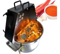 Mélangeur électrique pour confitures 10 l avec double palette, cuve de mélange automatique en acier inoxydable pour sauces, robot culinaire professionnel avec ventilateur et éclairage, 220 V (110V)