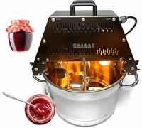 Mélangeur Électrique Professionnel en Acier Inoxydable avec Double Pale, Ventilateur Auxiliaire Et Éclairage Couleur Chaude, pour La Préparation De Confitures, Sauces Et Garnitures