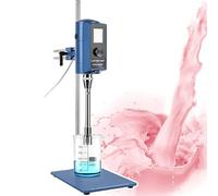 Mélangeur émulsifiant numérique à grande vitesse avec support de vitesse réglable pour la dispersion de laboratoire, capacité de 50 à 2000 ml, idéal pour les peintures et solutions