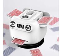 Mélangeur et Distributeur de Carte Automatique, 2＆1 Mélangeur Distributeur de Carte avec USB - Rotation 360°, Mélangeur de Cartes Automatique pour 1 à 8 Joueurs, S'applique à Poker, Texas Hold'em, Uno