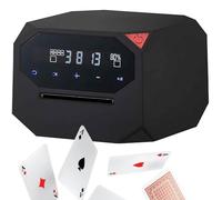 Mélangeur Et Distributeur De Cartes Automatique, Machine Rotative À 360° Ou 180°, Silencieux, Alimenté par Batterie Rechargeable, Prend en Charge 8 Joueurs, for Jeux De Société en Famille(Black)