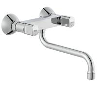 Mélangeur évier BRAVA mural à bec mobile ROCA A5A768EC0F