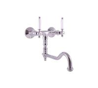 Mélangeur évier MORAVA RETRO bras pivotant en laiton chromé