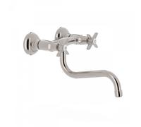 Mélangeur évier mural Acier TRES-CLASIC COLOR - TRES 24231001AC