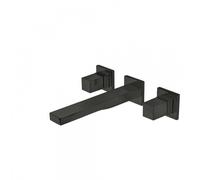 Mélangeur évier mural Corps encastré inclus bec 180 mm Noir Mat - TRES 00815301NM