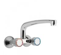 Mélangeur évier mural Distance depuis mur 280 mm. - TRES 123217