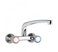 Mélangeur évier mural Distance depuis mur 280 mm. - TRES 123317