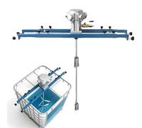 Mélangeur fourre-tout IBC, 1/2HP 3/4HP 1HP, mélangeur de peinture pneumatique de 275 gallons, hélice pliante, mélangeur à support, agitateur de peinture(Model C)