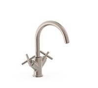 Mélangeur haut pour lavaboAvec volants Acier - TRES 28320301AC