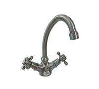 Mélangeur lavabo bec bas mobile Tiffany Gris Acier