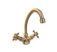 Mélangeur lavabo bec bas mobile Tiffany Vieux Bronze