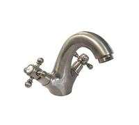 Mélangeur lavabo bec bas monotrou Tiffany Gris Acier