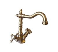 Mélangeur lavabo bec rétro Tiffany Vieux Bronze