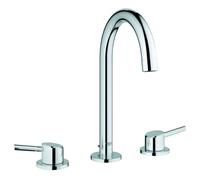GROHE Concetto - Mitigeur de lavabo 3 trous taille L avec garniture de vidage chrome