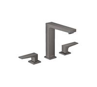hansgrohe Metropol Mélangeur lavabo 3 trous 160, poignées à levier, vidage par pression, saillie 152mm, 32515340, Couleur: noir brossé