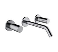 Mélangeur Lavabo Mural Laufen KARTELL 3 trous à encastrer 175 mm Acier inoxydable brossé