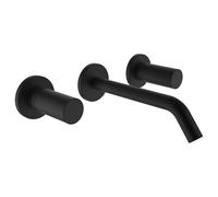 Mélangeur Lavabo Mural Laufen KARTELL 3 trous à encastrer 175 mm Noir Mat