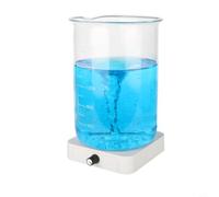 Mélangeur magnétique de laboratoire avec moteur sans balais 200-2500 tr/min réglable pour récipient de 1500 ml 125 mm plan de travail antidérapant pour chimie, brassage de vin, aromathérapie, studio